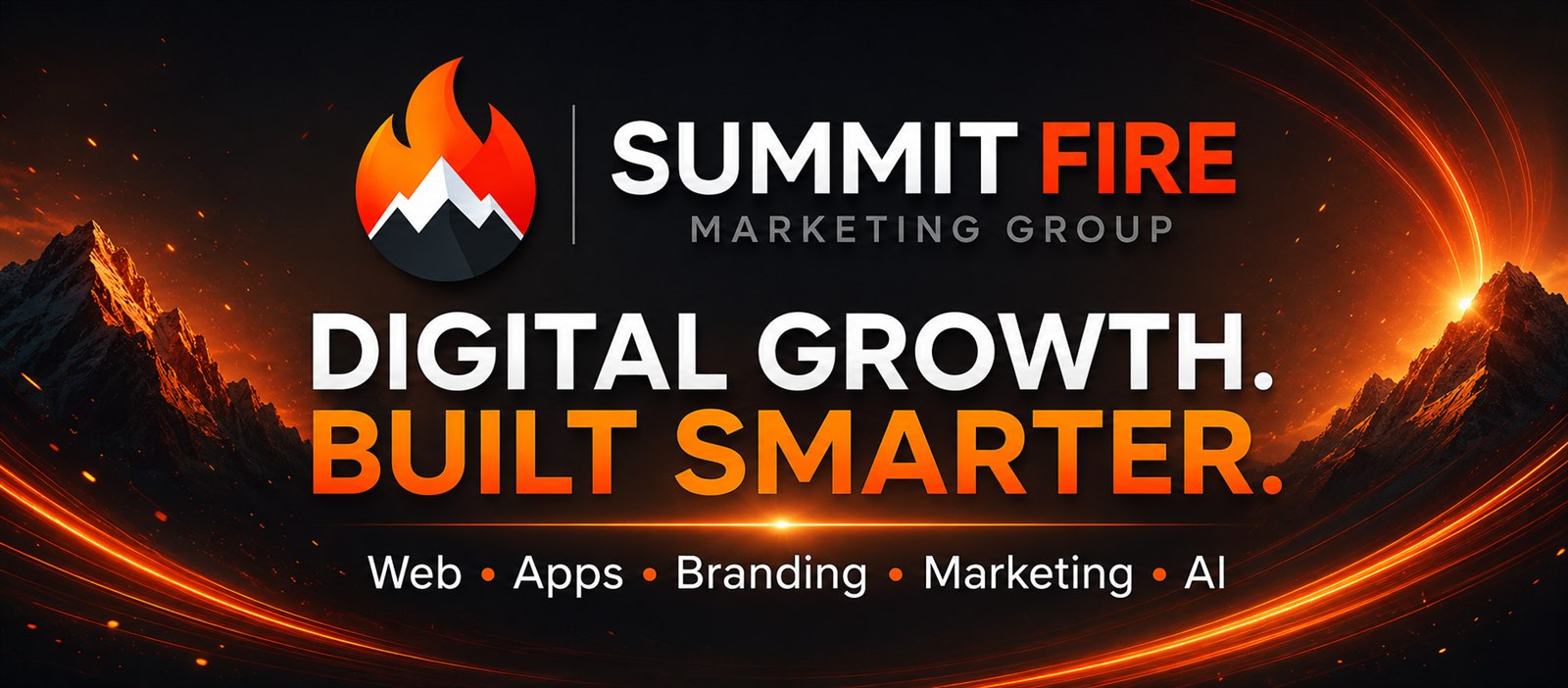 Summit Fire Marketing Group graphic listing Web, Apps, Branding, Marketing, and AI